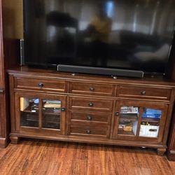 Tv Stand Console  Dresser 70" Inch  Solid Wood
