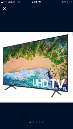 Huge Samsung - 75" Class - LED - NU7100 Series - 2160p - Smart - 4K UHD TV with HDR Experience movies in a new way with this 75-inch Samsung televisi