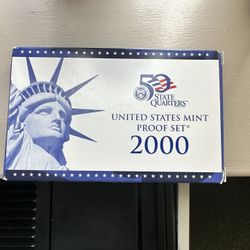 2000 Clad Proof Set U.S. Mint Original Government Packaging OGP COA
