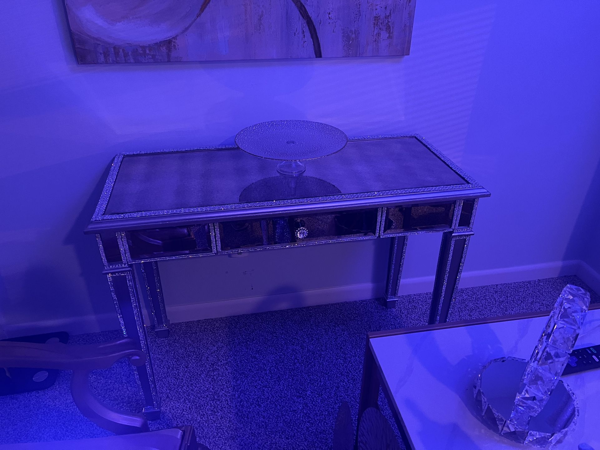 Custom Bling Console Table Or Desk