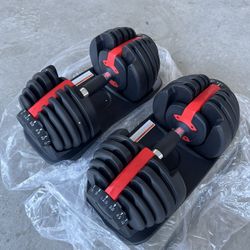 Adjustable Dumbbells 52.5lbs Each (Brand New)