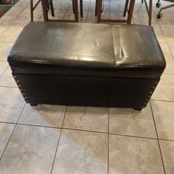 Faux Leather Storage Ottoman For Sale - 33"L x 17" W x 18" H