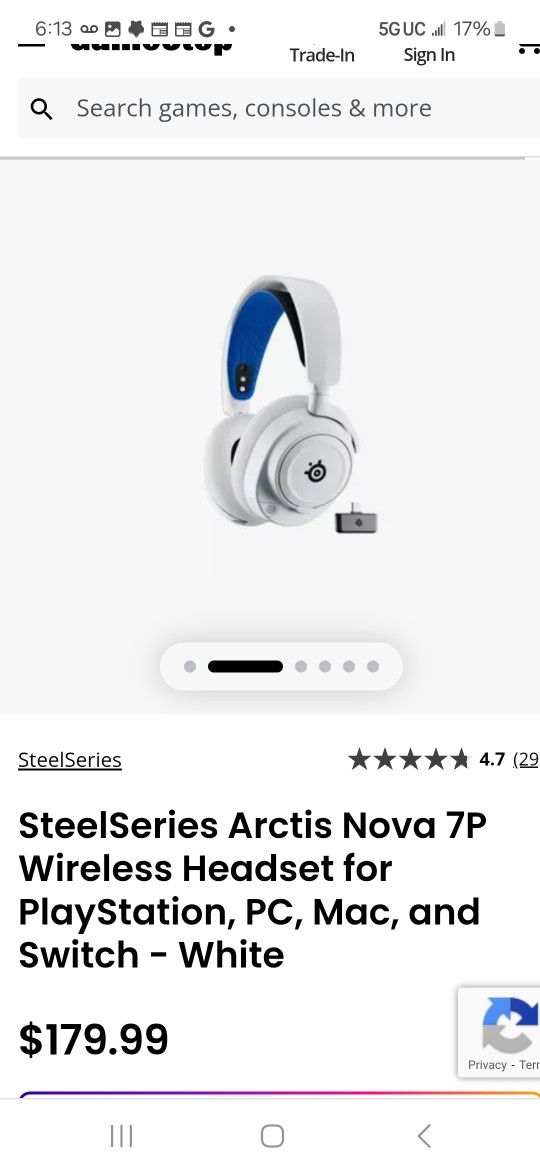 Steelseries Nova7 Headsets New