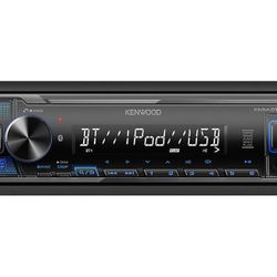 Kenwood KMM-BT232U Bluetooth - USB - AUX Input Single Din CD Car Radio Receiver