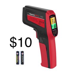 ThermoPro TP450W Dual Laser Temperature Gun for Cooking, Digital Infrared Thermometer for Pizza Oven Grill, Laser Thermometer Gun