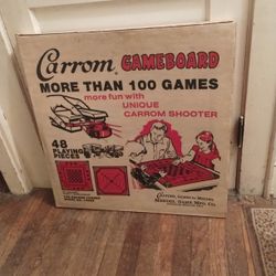 Vintage Carrom "100 Play" NEVER OPENED Game