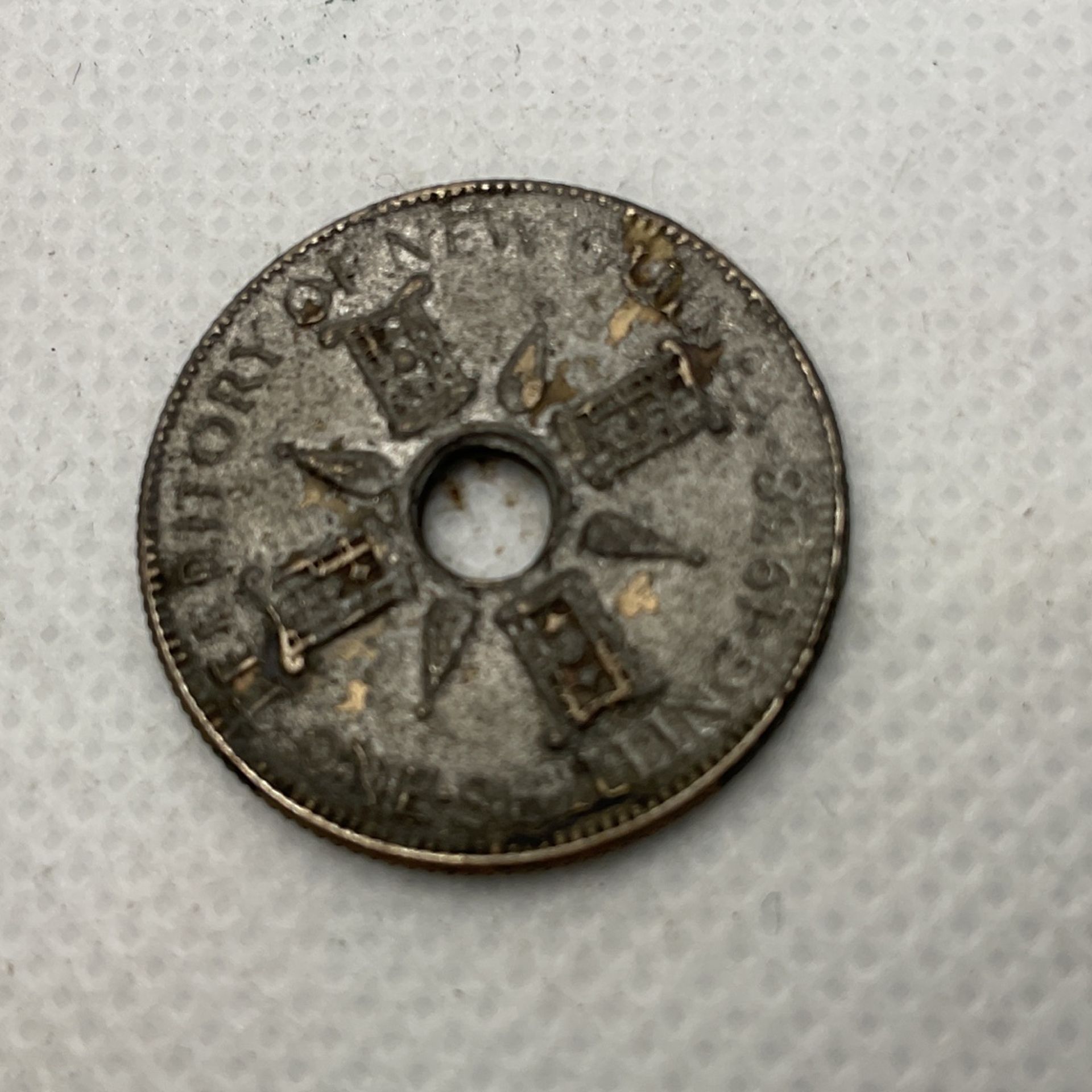 1938 ONE SHILLING TERRITORY OF NEW GUINEA