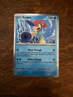Pokémon Me04: Chaos Rising Holo Rare Keldeo 019/086 Near Mint