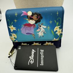 4021-AATT  Loungefly Esmeralda & Djali Hunchback of Notre Dame Zipper Wallet NWT
