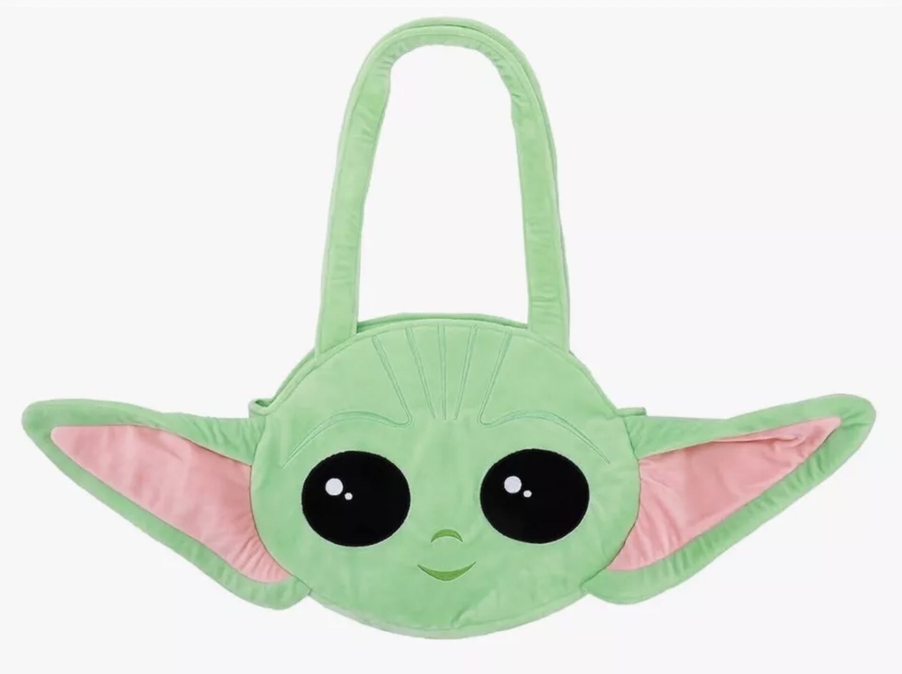 NEW Grogu Baby Yoda Star Wars Mandalorian Women’s Plush Tote Bag 30” × 12"