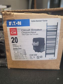 Eaton Type CH 20-amp 2-Pole Standard Trip Circuit Breaker
