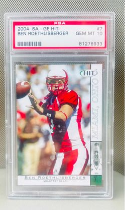 2004 SAGE HIT Ben Roethlisberger #7 PSA 10