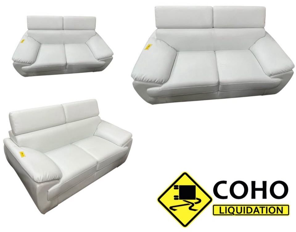 Leather Loveseat 