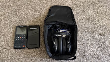 Aviation headset/calculator