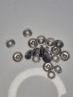 10 Pairs 5/8 in Silver Snap Caps Sockets Leathercraft Replacement Hardware