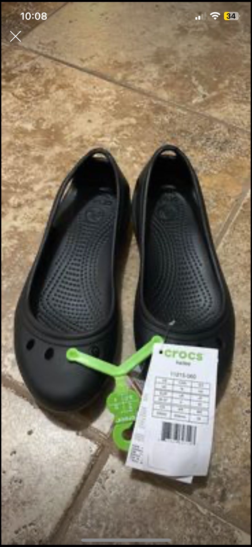 Flat Crocs Size 6