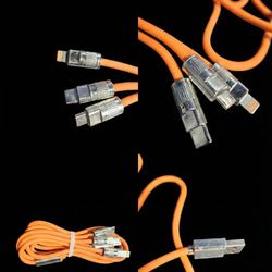 Usb With Multiple Head Charging Cable