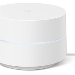 Google Wifi - AC1200 - Mesh WiFi System - Wifi Router - 1500 Sq Ft Coverage - 1 pack  This item came from a pallet and looks fairly new Comes with rou