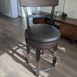 Two Matching Metroflex 24" Swivel Bar Stools - Like New!
