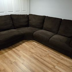 Black L-Shaped Couch Free