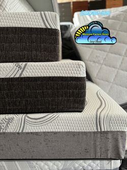 King memory foam mattress and box spring bed set colchón y tambor