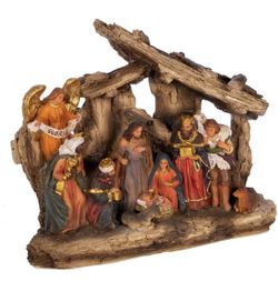 Brand: Kurt S. Adler 4.4 out of 5 stars85 Reviews Kurt S. Adler Kurt Adler 7-Inch Resin Table, 11 Piece Stable Nativity Set, Multi    Kurt S. Adler Ku