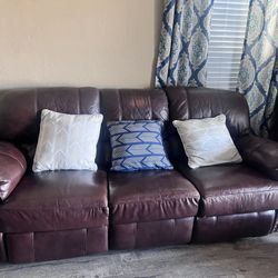Leather Couch Set