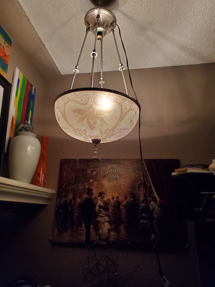 Antique light fixture/ chandelier