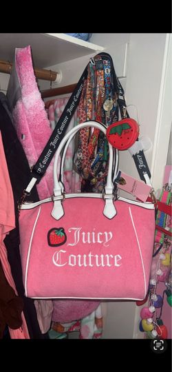Juicy Couture Pink Velour Satchel Bag