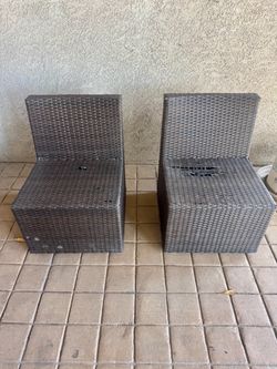 Outdoor Wicker Patio Chairs Set of 2 $20
