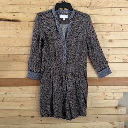 Anthropologie ETT TWA Women’s Multicolor Geometric Print Jumpsuit Romper size 4