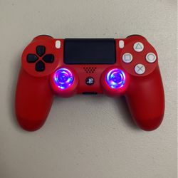 Sony PS4 Controller Dualshock 4 Wireless PlayStation Spider-Man Red Custom Modded Led