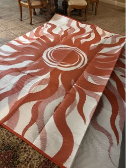 Outdoor waterproof rug 8x10