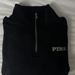 PINK fleece zip up sweatshirt
