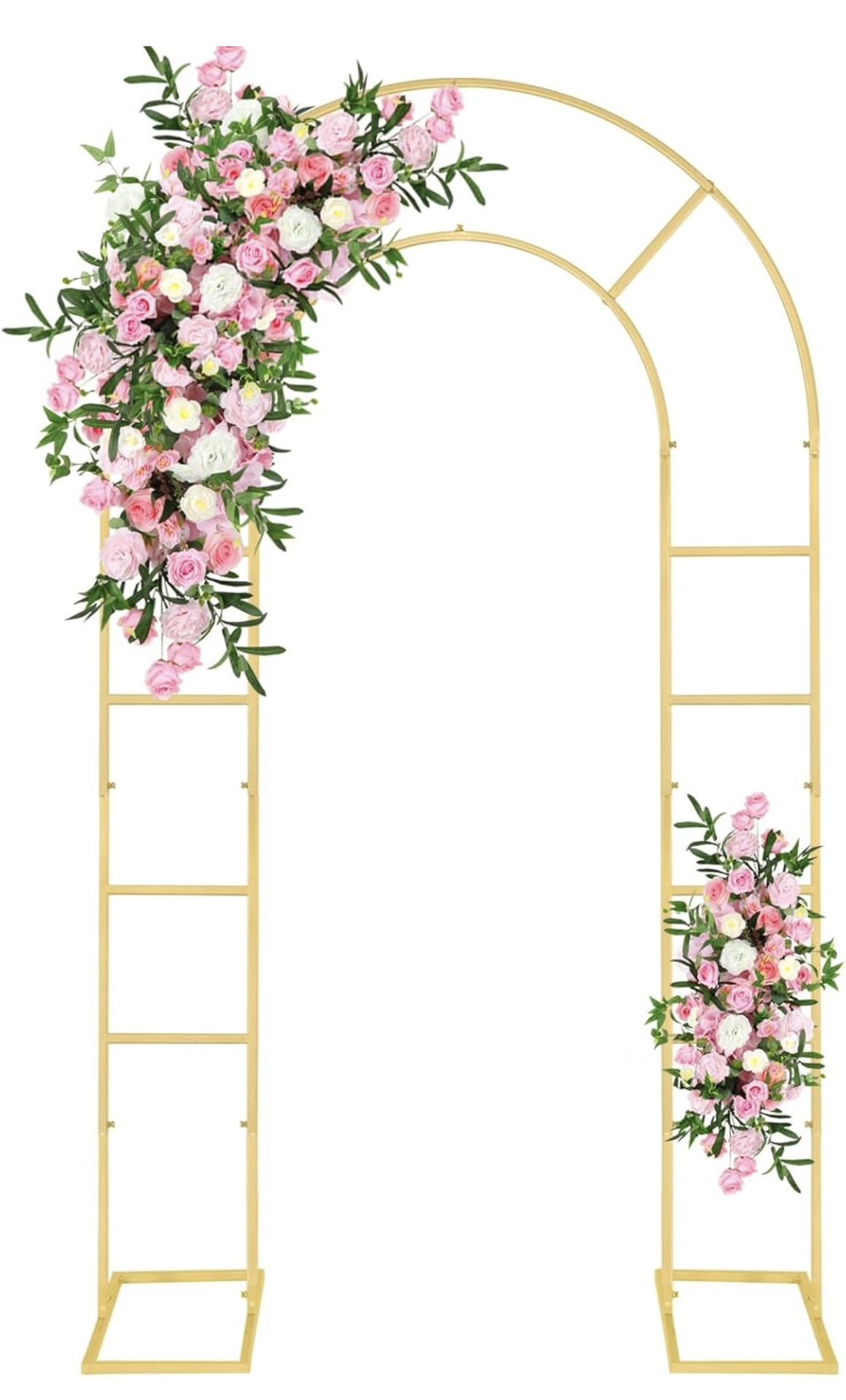U-Shaped Metal Arched Flower Rack