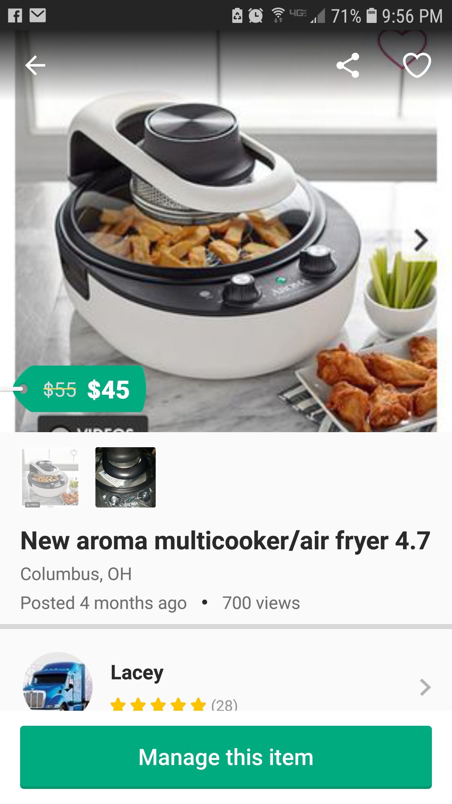 New airfry/ multicooker