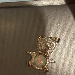 925 teddy bear pendant