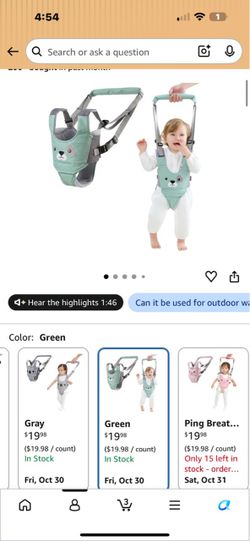 Baby walking harness
