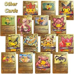 ultra rare 55 pcs gold pokemon cards pack Packs Vmax V EX GX Rare Golden Cards TCG Deck Box Gold Foil Card for Fans/Kids/Collectors Gifts (No Duplicates) Toys & Games I Just Found The Rarest