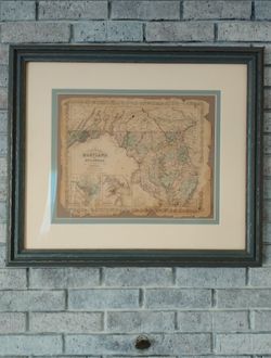 Antique Maryland and Delaware map