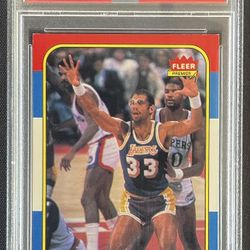 1986 Fleer Kareem Abdul-Jabbar #1 PSA 6