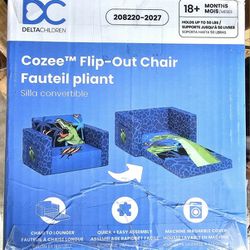 Dinosaur Cozy Flip Out Convertible Chair