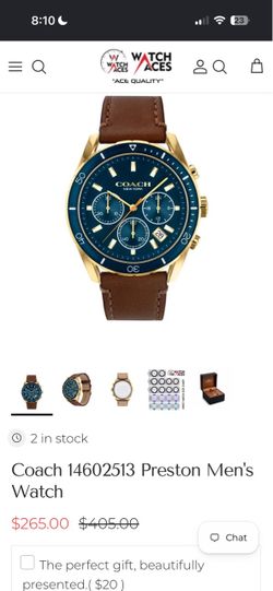 Coach Preston Men’s watch