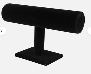 Black Velvet T Bar Bracelet Holder