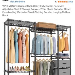 Heavy-Duty Garment Rack – Like New, Disassembled