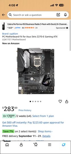 ASUS ROG Strix Z270-E Gaming ATX Motherboard