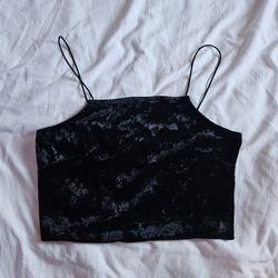 Black Crop Top Size Medium