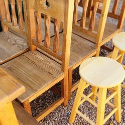 Free- 6 chairs, 2 stools, 2 coffee tables