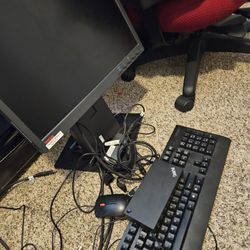 Lenovo Monitor And Lenovo Docking Station Think Pad