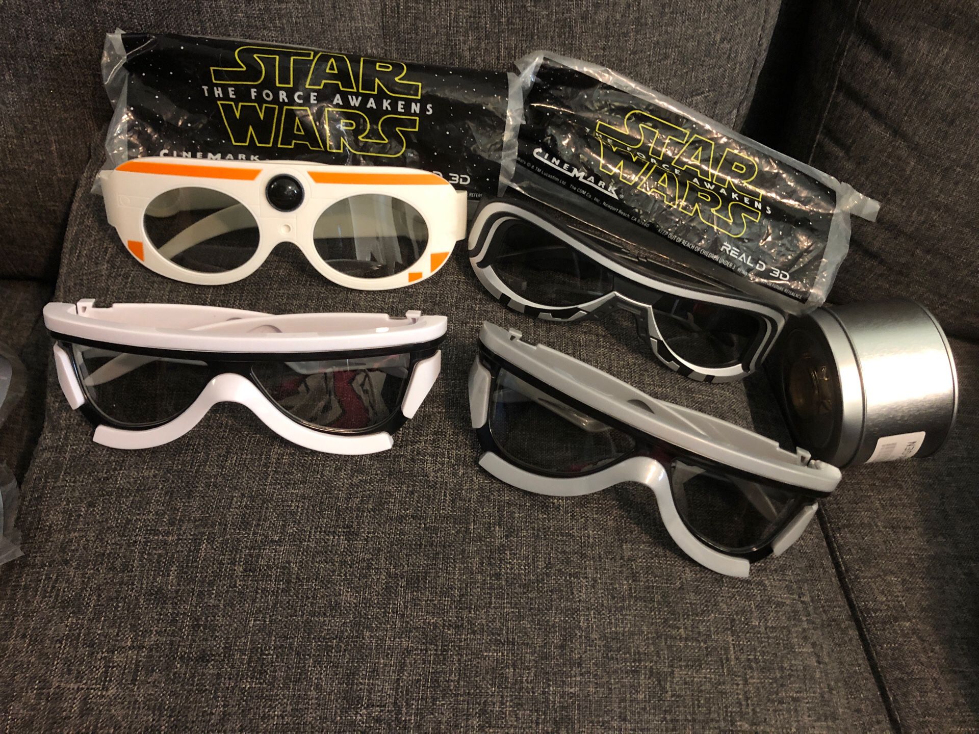Rare - STAR WARS Force Awakens 2015 Movie Theatre 3D Glasses Display w/ 3D  Glass